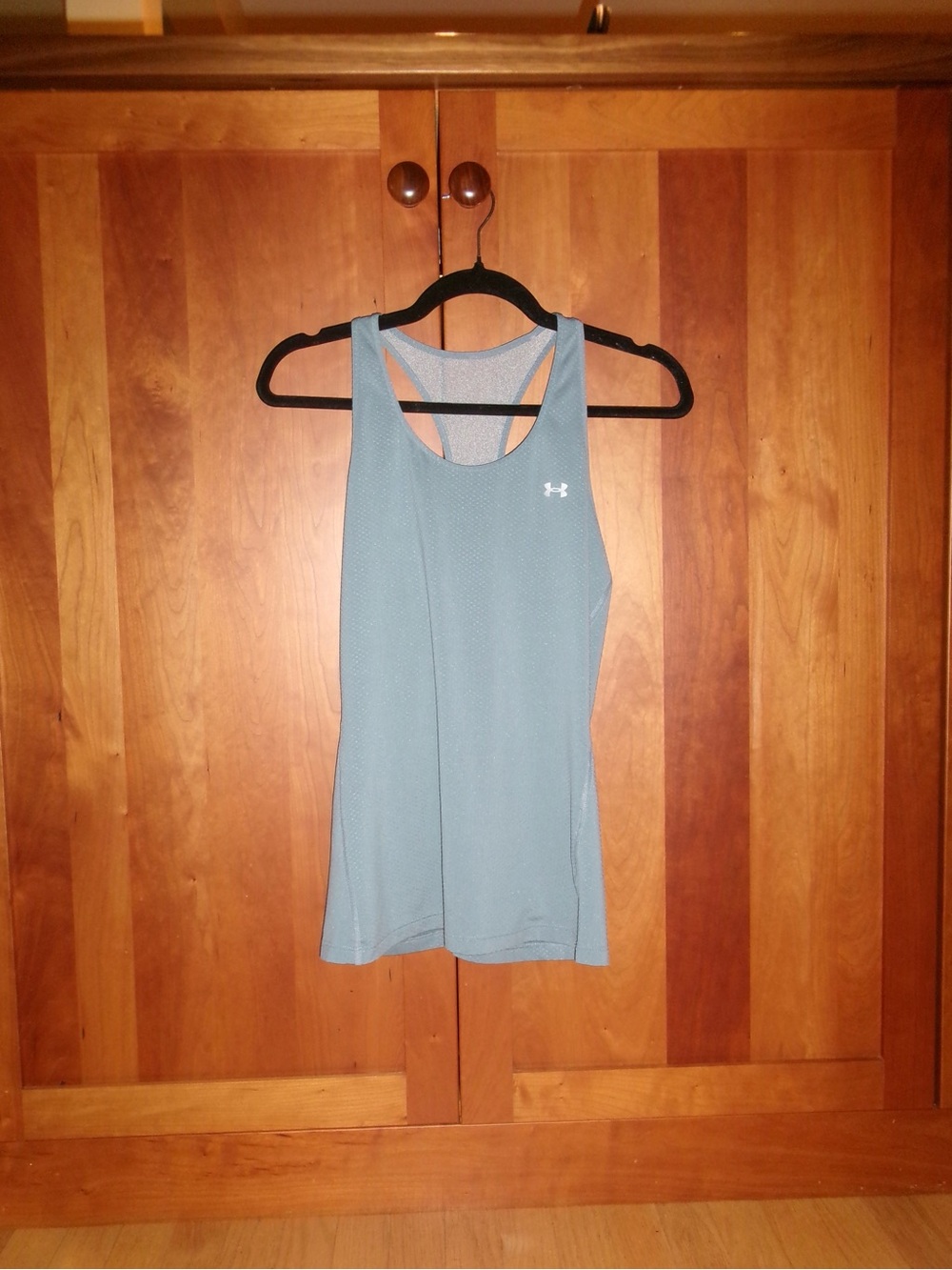 Under Armour Women's Sky Blue Mesh Racerback Tank